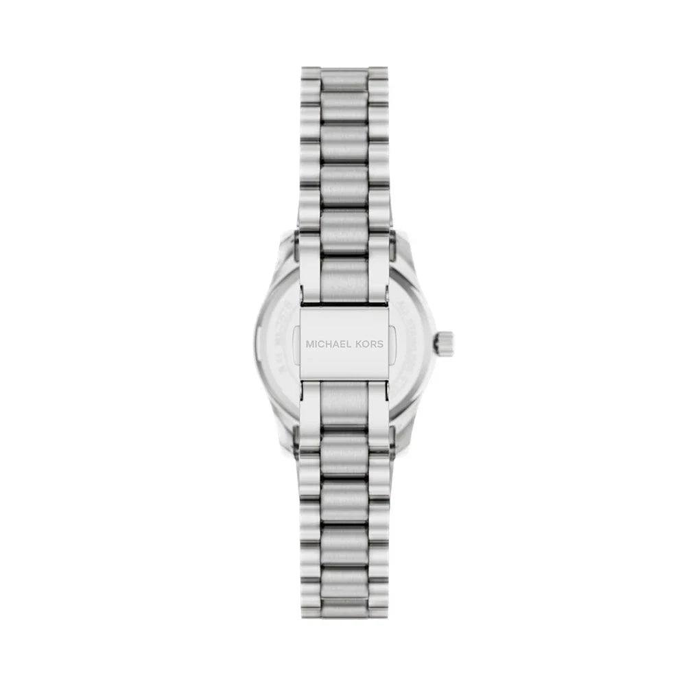 Michael Kors Petite Lexington MK7580 Silver Tone Brushed Green Dial Watch
