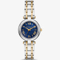 Michael Kors Lennox MK01085 Two-Tone Silver & Gold Blue Mother of Pearl Women's Watch