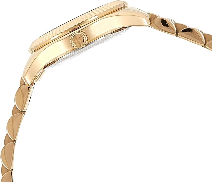 Michael Kors Lexington MK3284 Red Dial Gold-Tone Stainless Steel Women's Watch