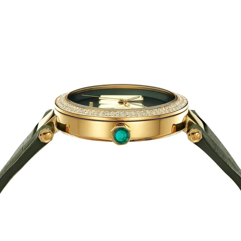 Michael Kors Women’s Watch – Model MK4724 | Parker Collection in Elegant Green Leather