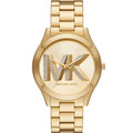 Michael Kors MK4732 Women’s Gold Dial Gold Stainless Steel Crystal Logo Watch
