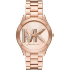 Michael Kors MK4733 Women’s Rose Gold Dial Stainless Steel Crystal Logo Watch