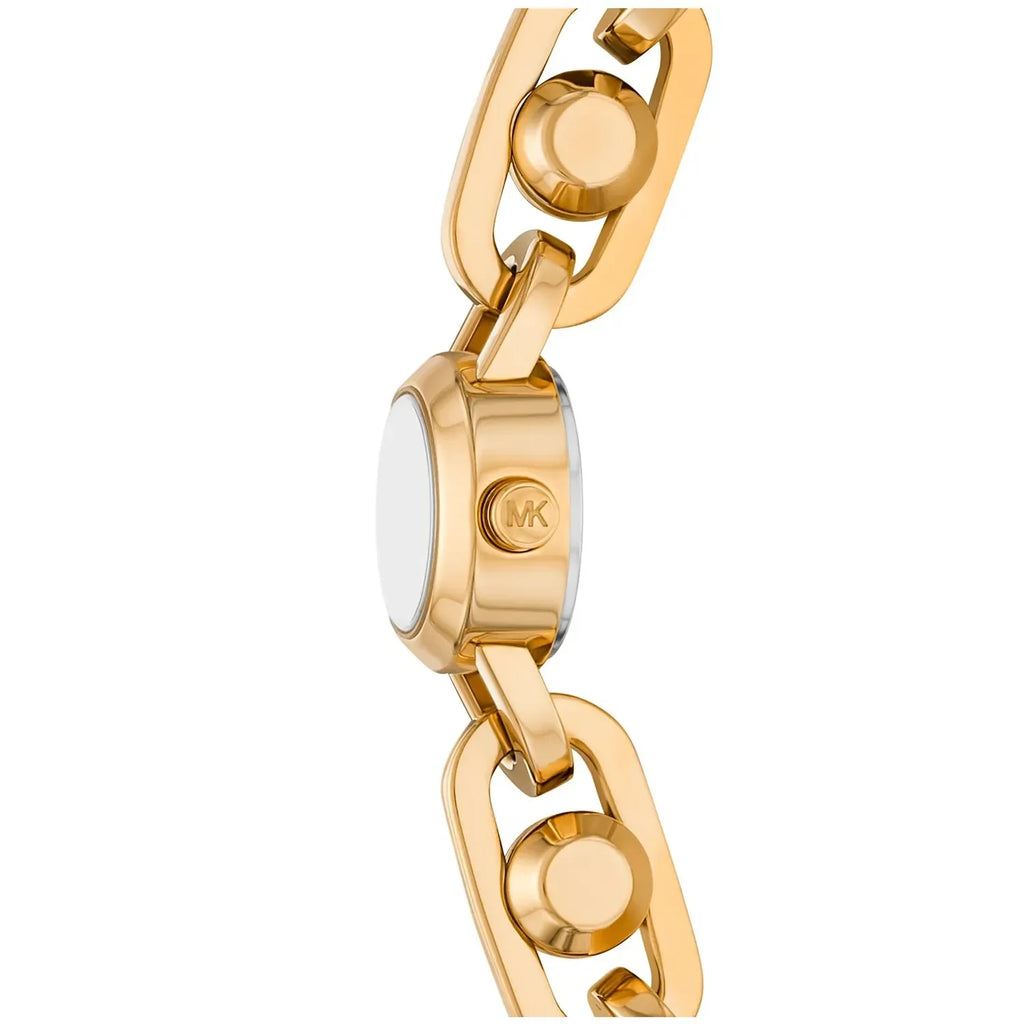 Michael Kors Harlowe MK4871 Gold Dial Gold-Tone Chain Link Women's Watch
