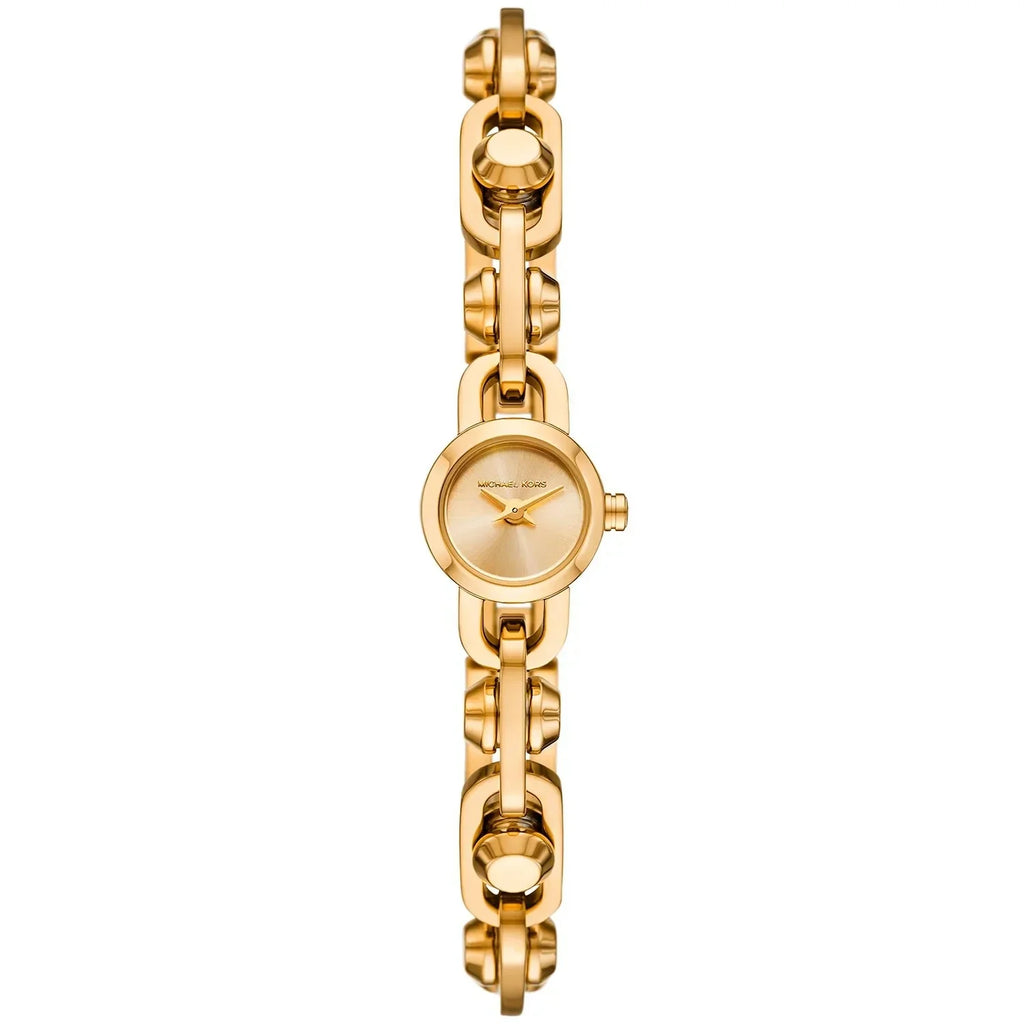 Michael Kors Harlowe MK4871 Gold Dial Gold-Tone Chain Link Women's Watch