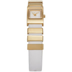 Michael Kors Darrington MK4899 Square Gold Tone White Leather Women Watch
