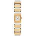 Michael Kors Darrington MK4899 Square Gold Tone White Leather Women Watch