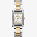 Michael Kors Emery MK4967 Rectangular Two-Tone Stainless Steel Women Watch