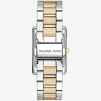 Michael Kors Emery MK4967 Rectangular Two-Tone Stainless Steel Women Watch