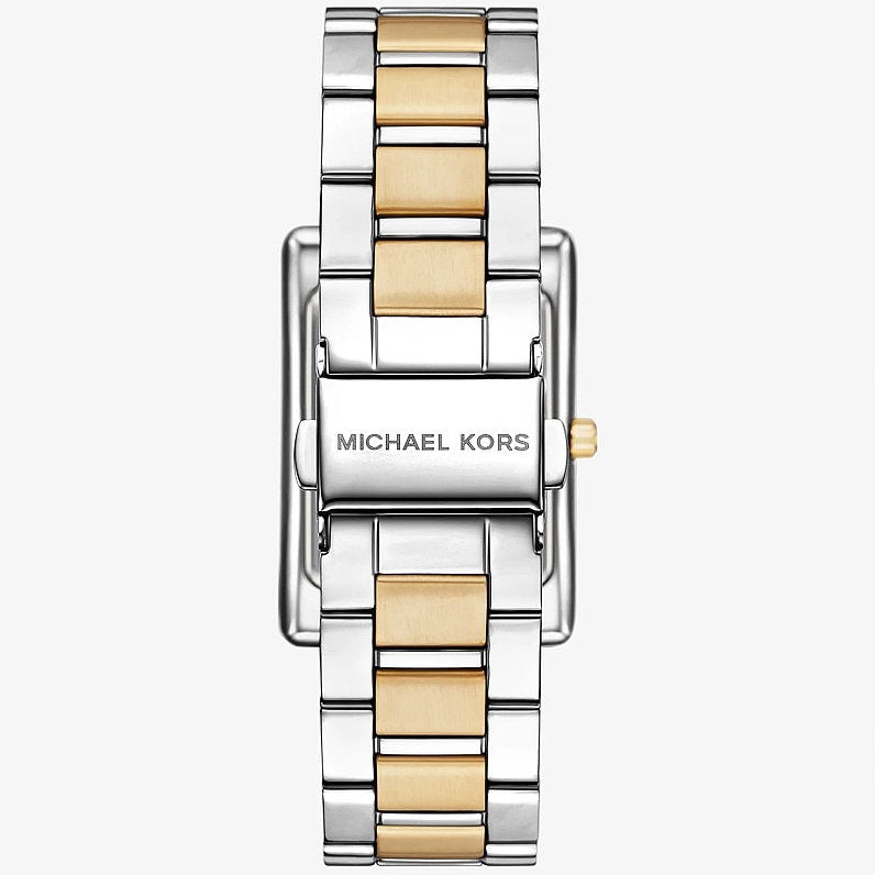 Michael Kors Emery MK4967 Rectangular Two-Tone Stainless Steel Women Watch
