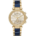 Michael Kors Parker MK6238 Gold-Tone Navy Blue Acetate Women's Watch