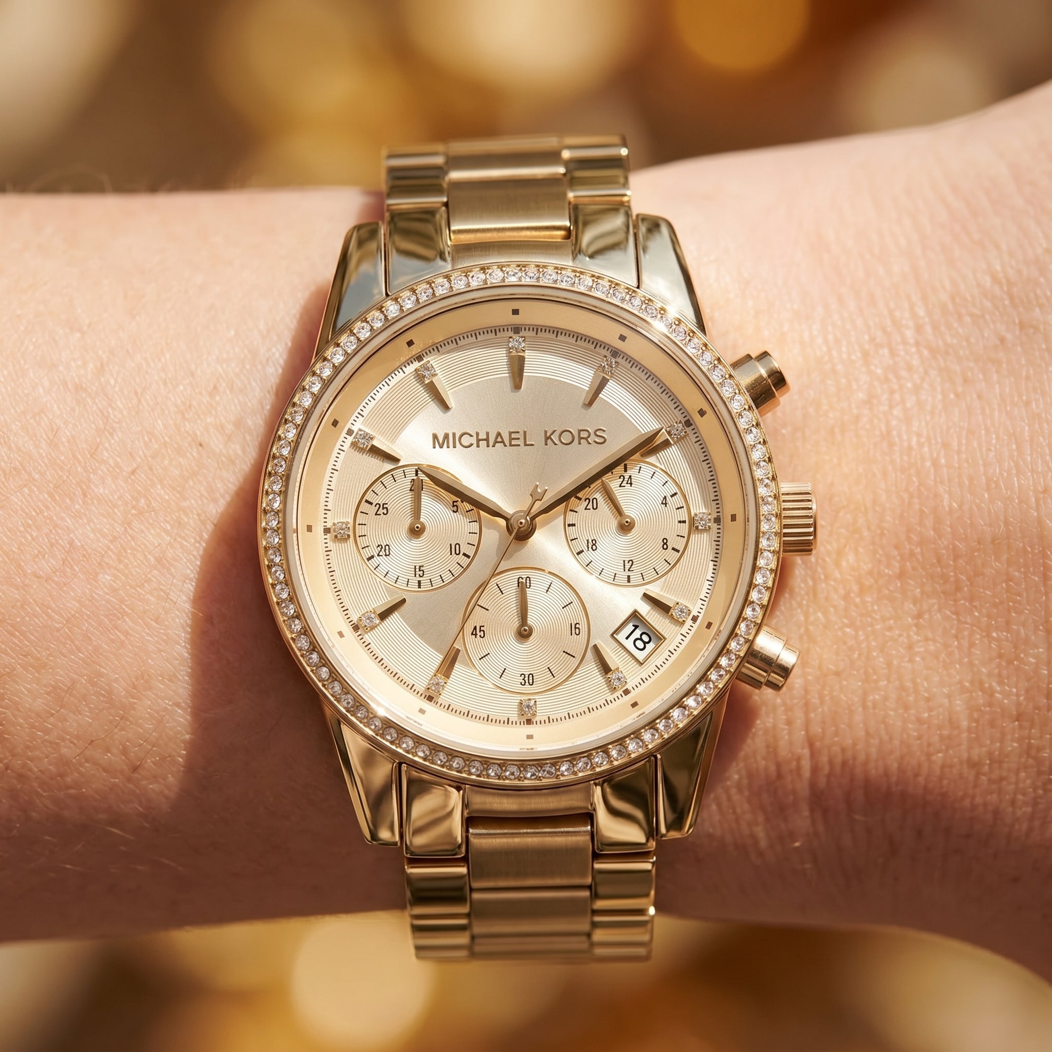 Michael Kors Ritz MK6356 Gold Tone Stainless Steel Women Watch