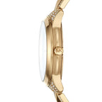 Michael Kors Runway Mercer MK6715 Gold-Tone Full Pavé Crystal Women's Watch
