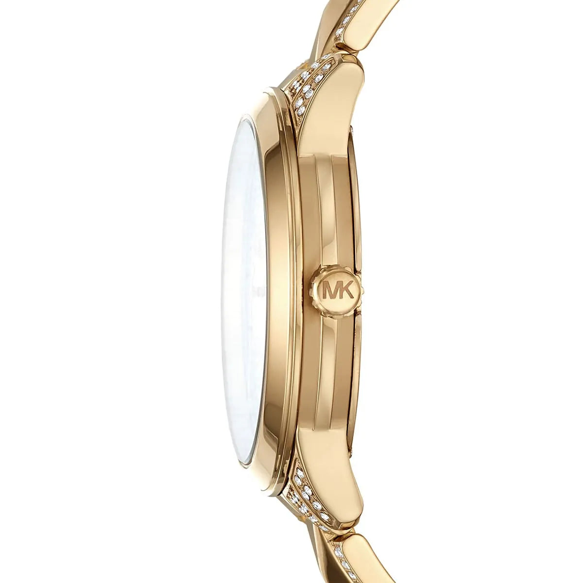Michael Kors Runway Mercer MK6715 Gold-Tone Full Pavé Crystal Women's Watch