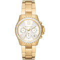 Michael Kors Everest MK7212 Gold-Tone Baguette Crystal Bezel Women's Watch