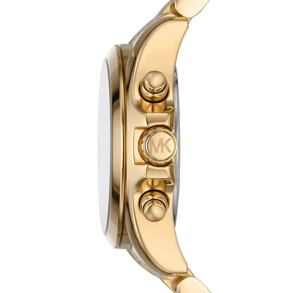Michael Kors Bradshaw Women's Watch – Model MK7257 | Green Dial with Gold Stainless Steel Bracelet