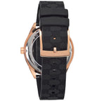 Michael Kors Jessa MK7266 Rose Gold Tone Black Dial Black Rubber Women's Watch