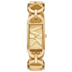 Michael Kors Empire MK7406 Gold Dial Gold-Tone Chain Link Women's Watch