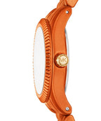 Michael Kors Petite Lexington MK7538LE Limited Edition Orange Stainless Steel Women's Watch
