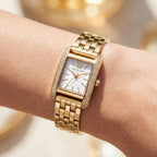Michael Kors Emery MKO1034 White Dial Gold-Tone Stainless Steel Women's Watch