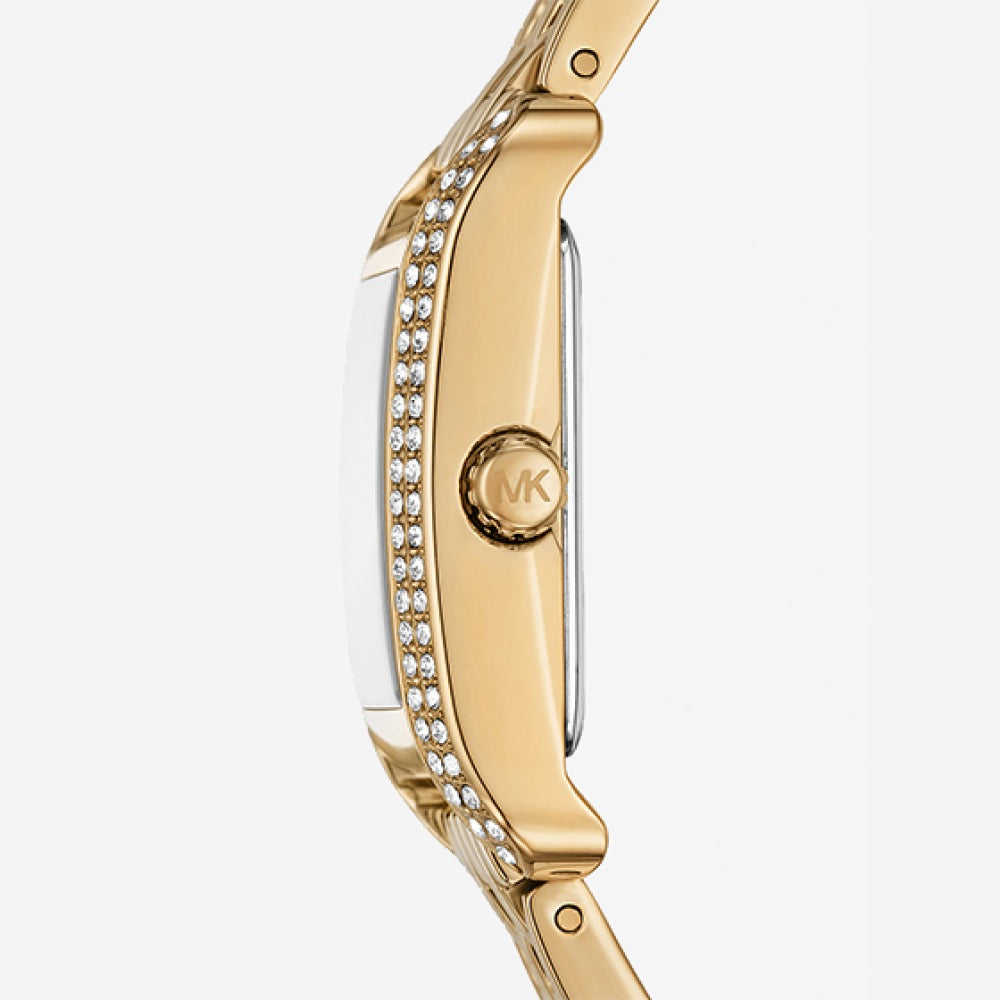 Michael Kors Emery MKO1034 White Dial Gold-Tone Stainless Steel Women's Watch