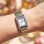 Michael Kors Emery MKO1035 White Dial Two-Tone Stainless Steel Women's Watch
