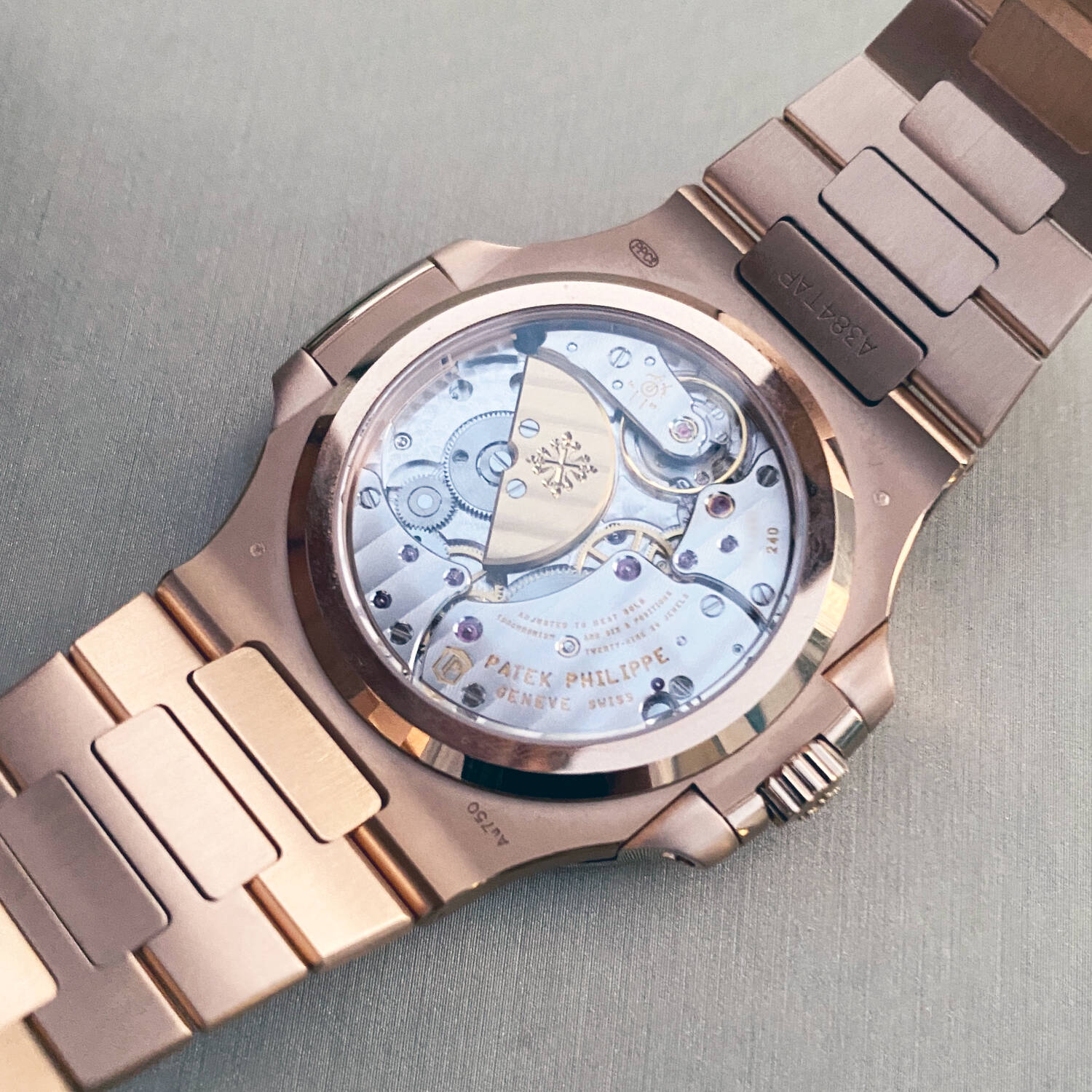 Patek Philippe Nautilus Moonphase Rose Gold Brown Dial 40mm  - Mirror Original