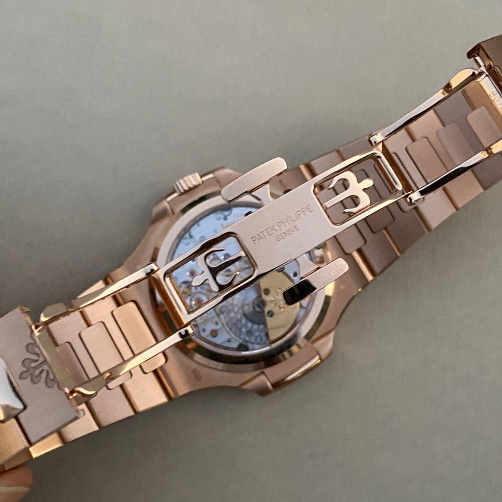 Patek Philippe Nautilus Moonphase Rose Gold Brown Dial 40mm  - Mirror Original