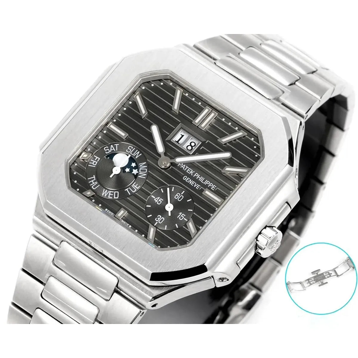 Patek Philippe Men’s Cubitus Platinum Moon Phase Watch