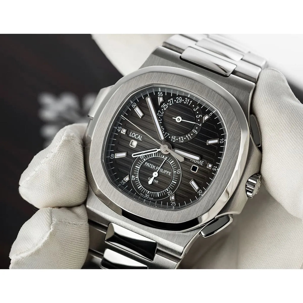 Patek Philippe Watch Men’s Nautilus Travel Time Chronograph