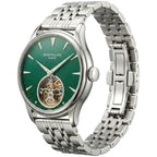 Patek Philippe Men’s Green Textured Dial Open-Heart Watch