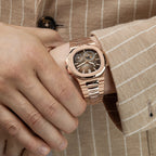 Patek Philippe Nautilus Moonphase Rose Gold Brown Dial 40mm  - Mirror Original