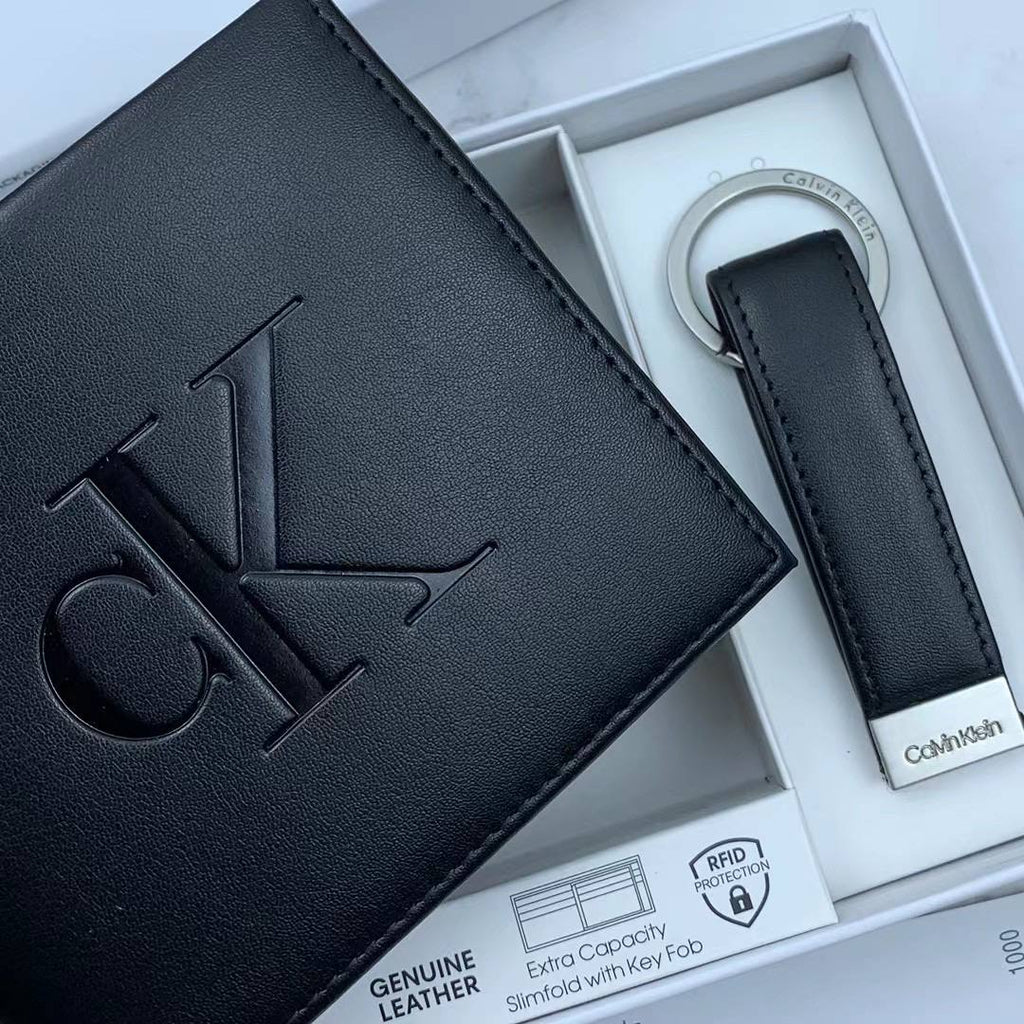 Calvin Klein Wallet & Keychain Set For Men #7