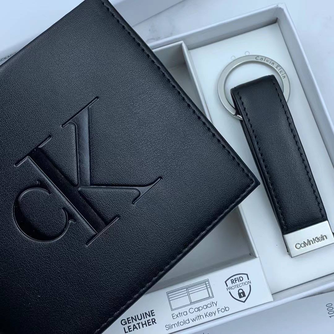 Calvin Klein Wallet & Keychain Set For Men #7