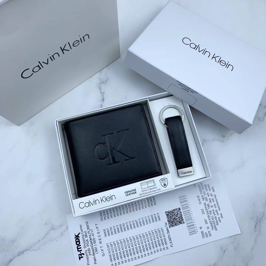 Calvin Klein Wallet & Keychain Set For Men #7
