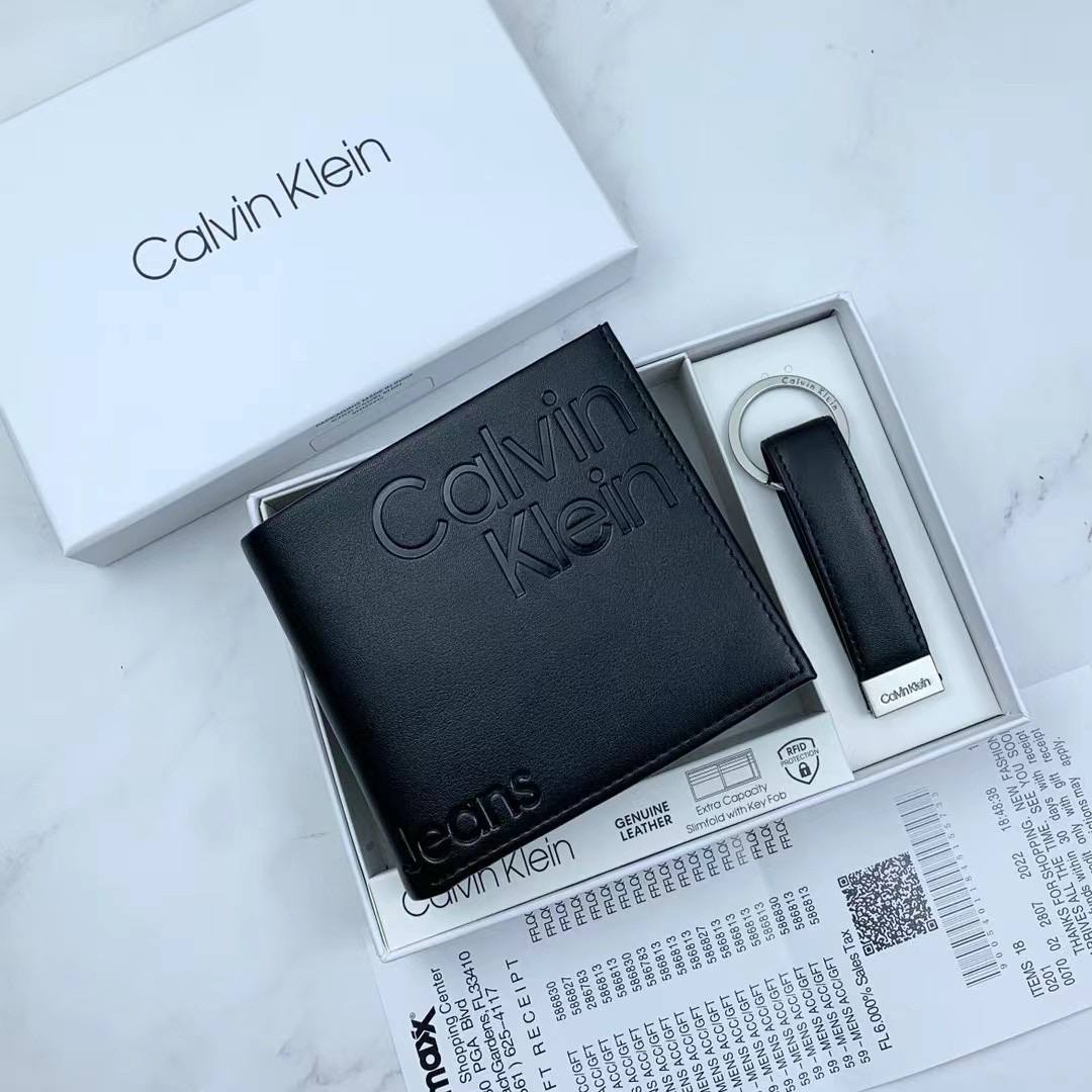 Calvin Klein Wallet & Keychain Set For Men #6