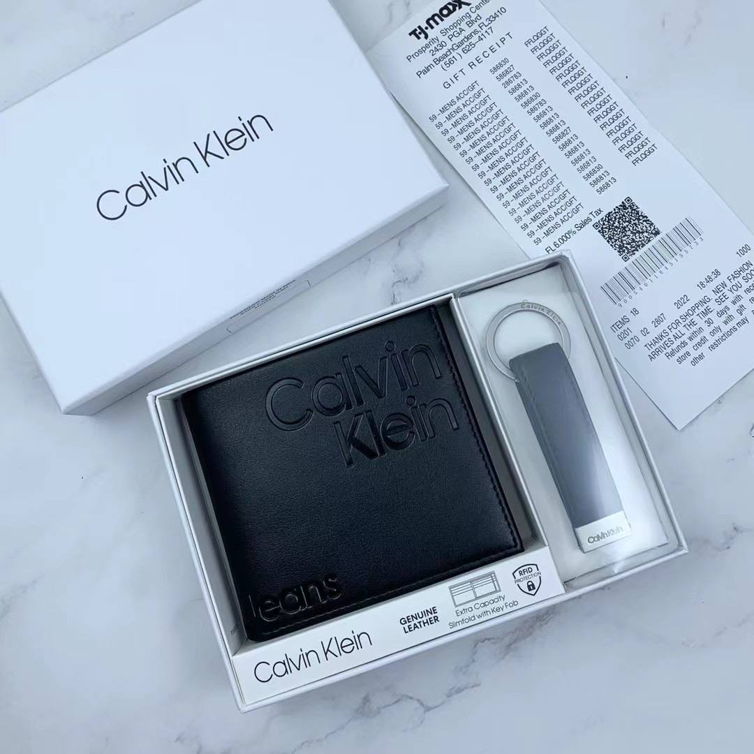 Calvin Klein Wallet & Keychain Set For Men #6