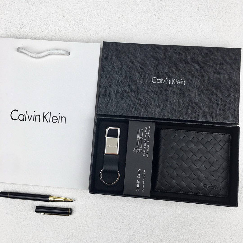 Calvin Klein Wallet & Keychain Set For Men #1