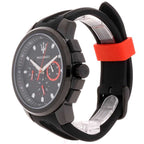Maserati Sfida R8851123007 All Black Carbon Fiber Dial Rubber Men's Watch