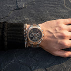 Maserati Competizione R8853100020 Two-Tone Rose Gold Black Dial Men's Watch
