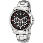 Maserati Successo R8873621009 Silver Black Racing Dial Metal Men's Watch