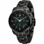 Maserati Successo Aqua Edition R8873644004 All Black Tiffany Men's Watch