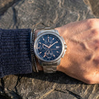 Maserati Successo Solar R8873645004 Silver Blue Dial Men's Watch