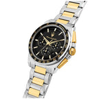 Maserati Velocita R8873652003 Two-Tone Gold Black Dial Men's Watch