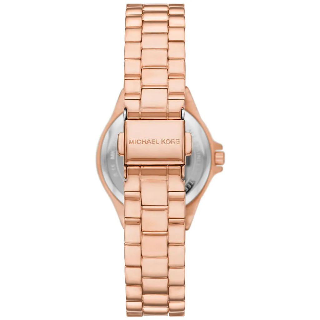 Michael Kors Lennox MK7396 Rose Gold Watch with Vibrant Fuchsia Dial