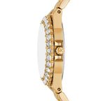 Michael Kors Lennox MK7394 Gold-Tone Watch with Pavé Leopard Print Dial