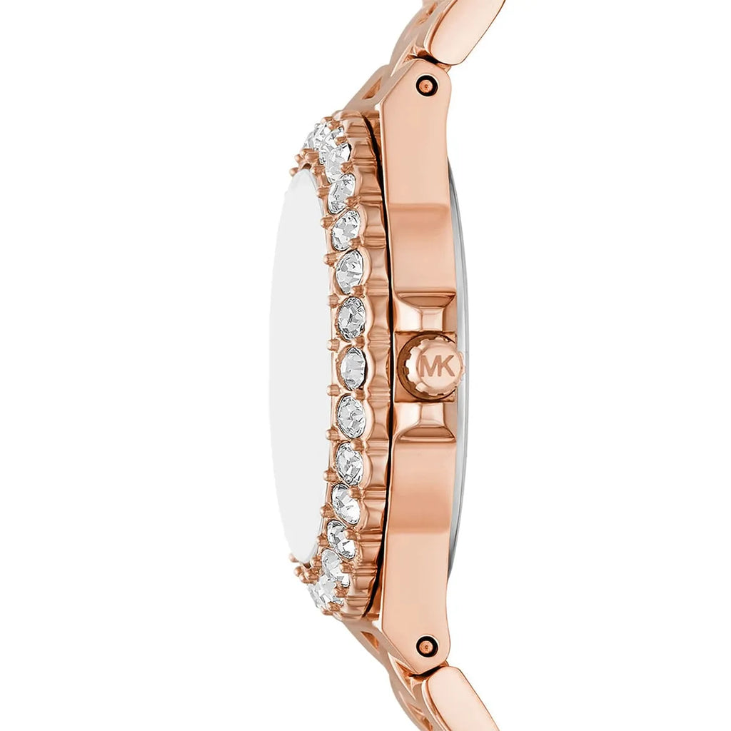 Michael Kors Lennox MK7396 Rose Gold Watch with Vibrant Fuchsia Dial