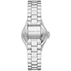 Michael Kors Lennox MK7397 Silver Watch with Navy Blue Dial and Crystal Bezel