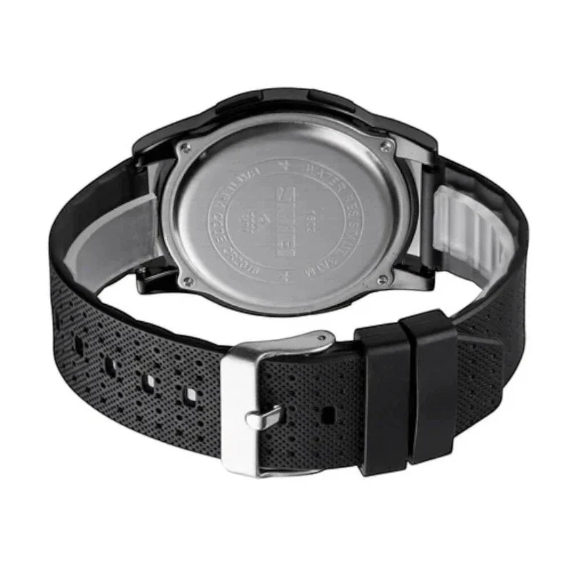 ساعة سكمي 1502 الرقمية فائقة النحافة هيكل فضي وميناء واضح