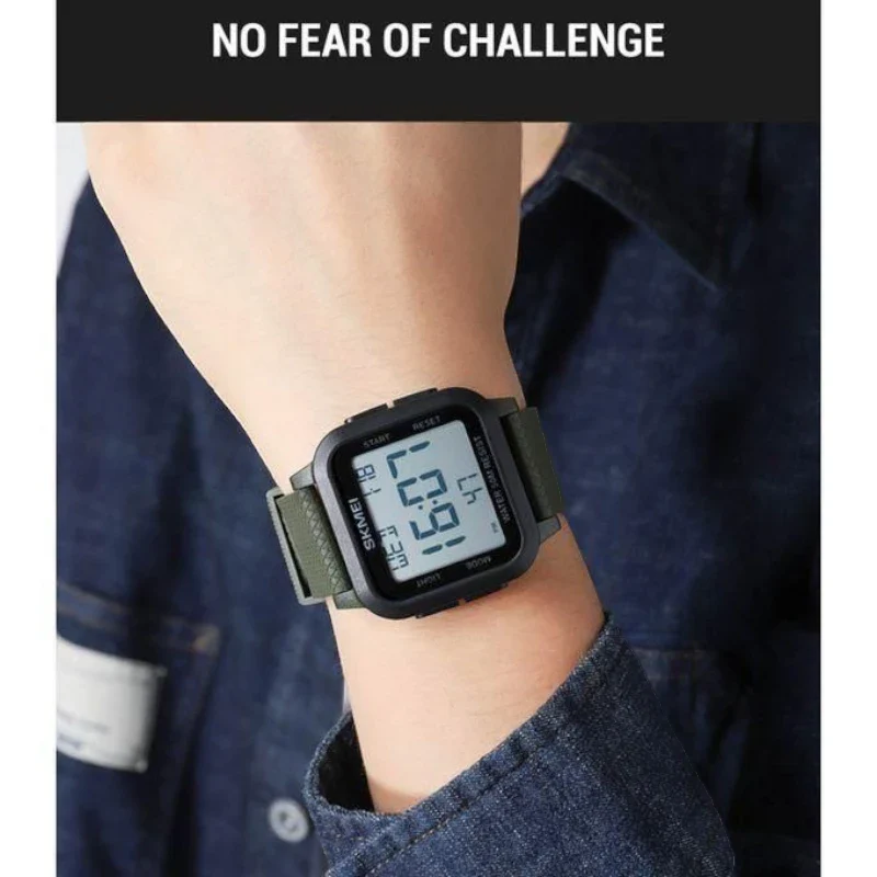 سكمي 1894 رياضية رقمية للجنسين ازرق بمينا شفاف