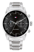 Tommy Hilfiger Daniel 1710419 Silver Steel Case Black Dial Men's Watch